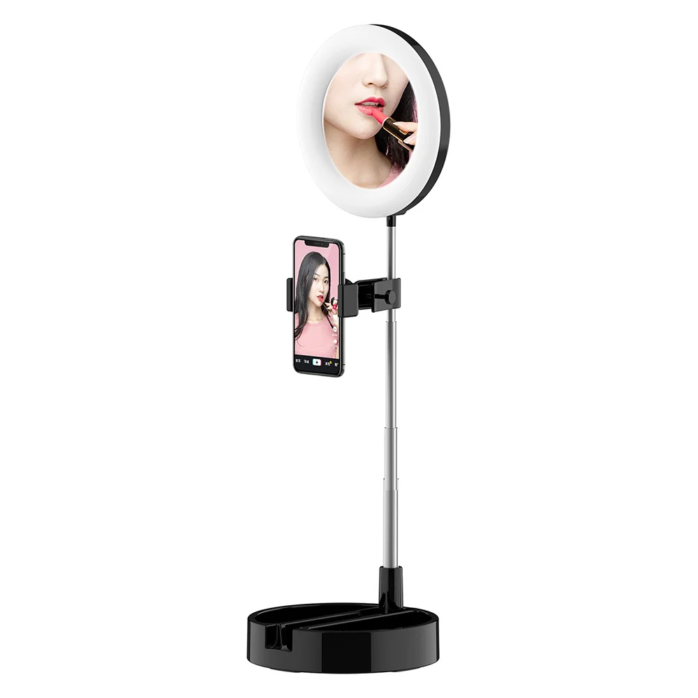 

LLED Fill Ring Light Folding Stretchable Color Temperature Ranging 3200K-6000K for Photography Live Stream Makeup YouTube Video