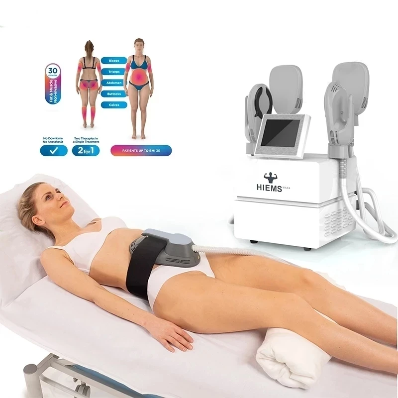 

HIEMT MAX Portable EMSlim Electromagnetic Sculpting Machine EMS Electromagnetic Muscle Stimulator for Butt Lift Fat Removal