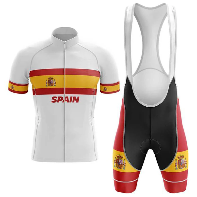 

Brand Breathable Team Cycling Jersey Ciclismo Masculina Summer Men Comfortable Spain Short Sleeve Racing Mtb Road Bike Jersey