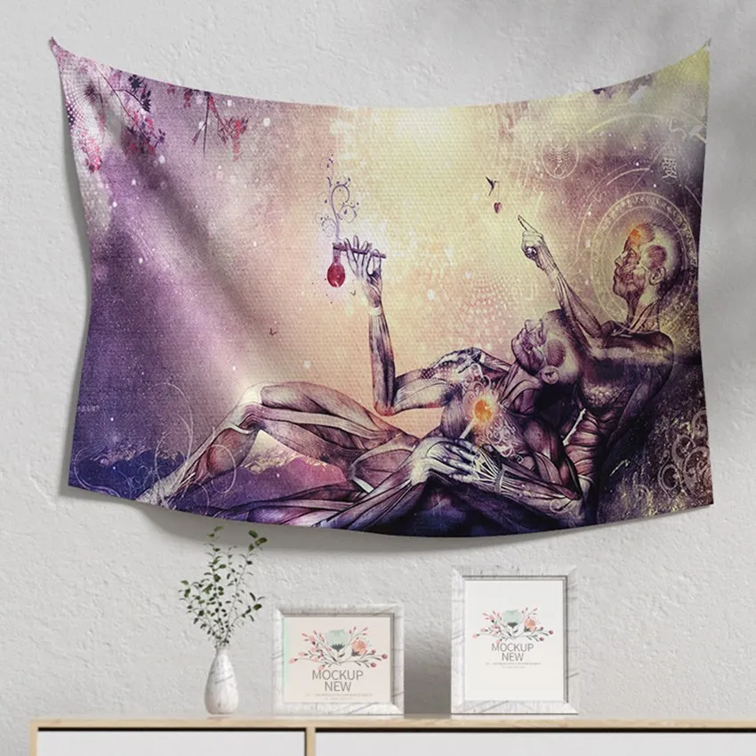 

Yoga Tapestry Mandala Tapestry Wall Hanging Meditation Quotes Bohemian Psychedelic Wall Art Boho Tapestry Decoration Mural Tapiz