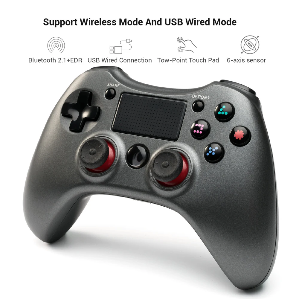 10 шт. беспроводной Bluetooth для PS4 Геймпад ABS сенсорный экран двойной шок двойная вибрация игровой джойстик контроллер для PS4