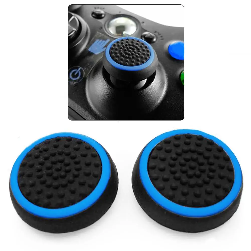 Новинка 2 шт. нескользящий Силиконовый чехол для джойстика PS4 Xbox 360 One Thumb Cap s