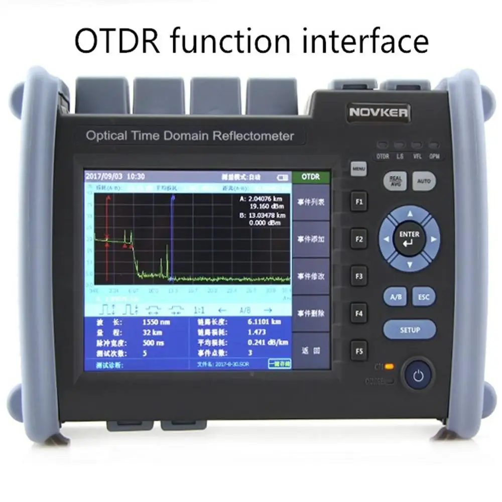 

Низкая цена NK6000 FTTH Волоконно-Оптический Тестер OTDR 1310 нм 35/33дб двойная длина волны английская система