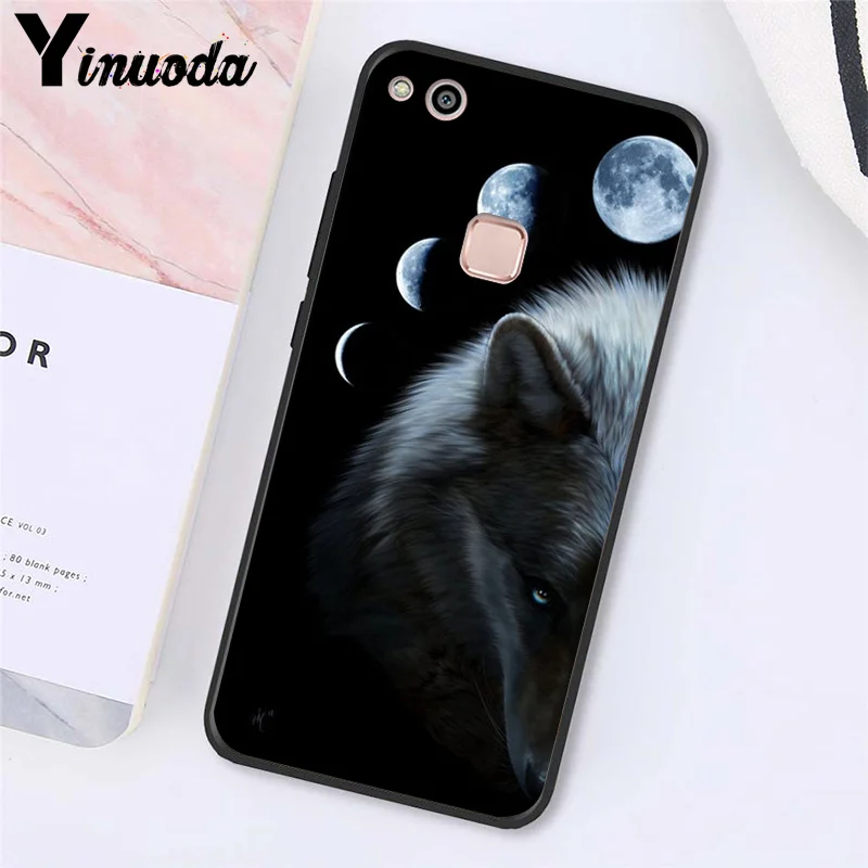 Чехол для телефона Yinuoda с лицом злого животного волка Huawei Y5 II Y6 Y7Prime Y9 2018
