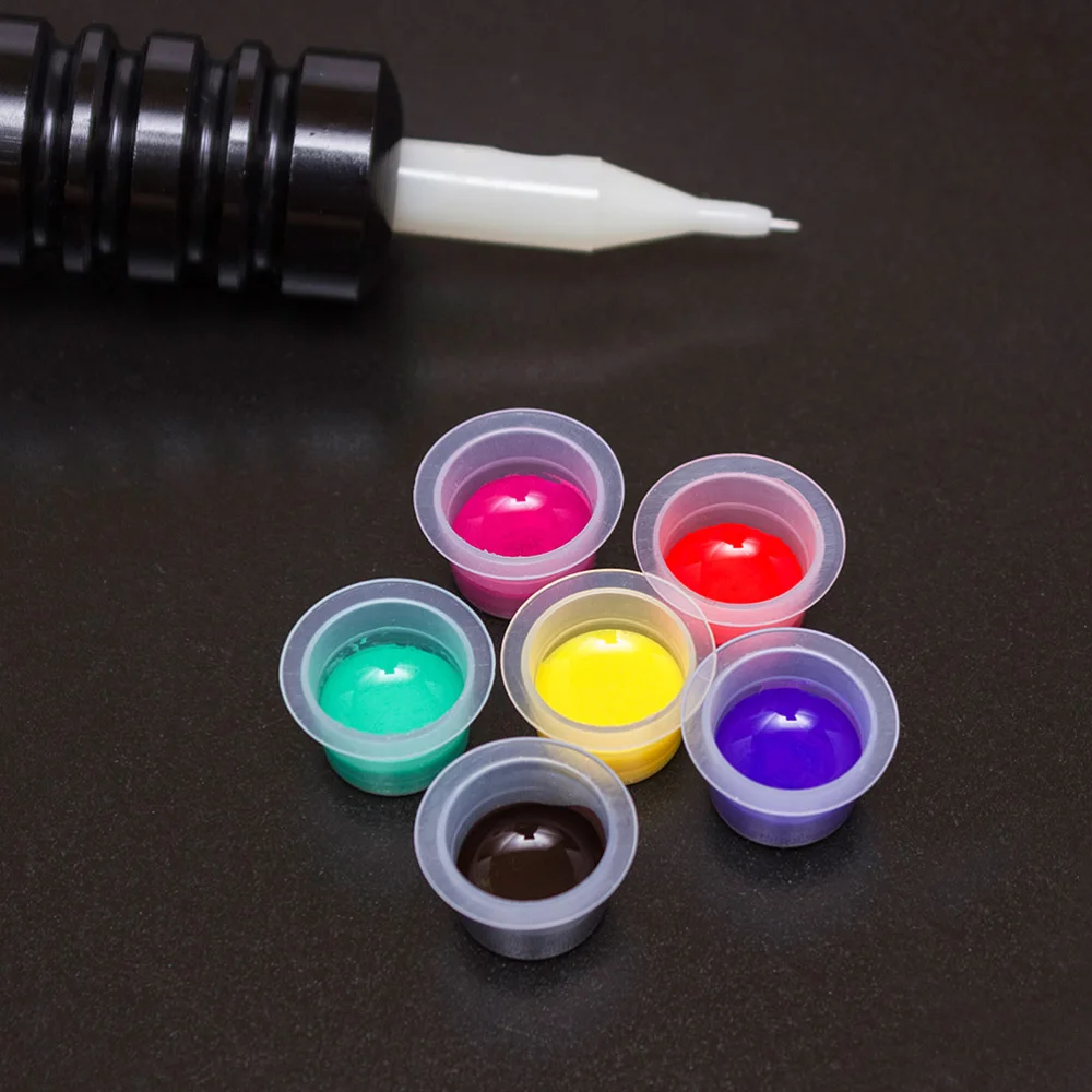 

300Pcs Disposable Pigment Cups Creative Makeup Tattooing Tools (Random Color)