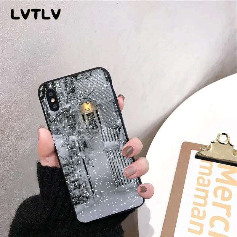 Пейзаж зимний светильник Снег DIY роскошный высококачественный чехол для