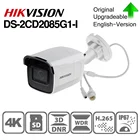 Hikvision оригинальная фотокамера, 8 Мп, ИК фиксированная цилиндрическая сетевая камера, Darkfighter, ИК 30 м, до 128 ГБ, IP67, IK10 Poe IP-камера