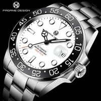 2021 new fashion men automatic mechanical watch pagrne design top brand luxury stainless steel men waterproof watch reloj hombre