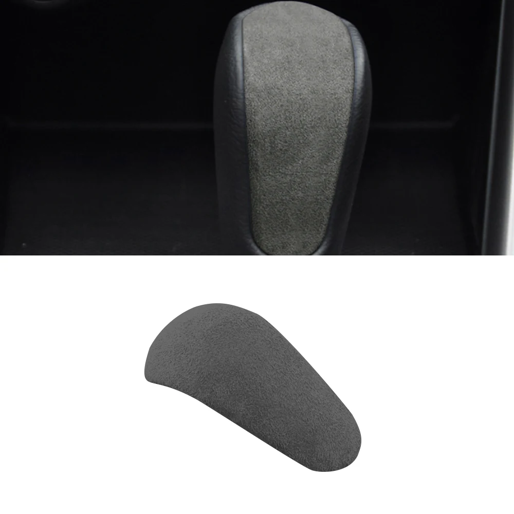 Автомобильные аксессуары для Subaru Forester 2008-2012, Коровья замша, ручка переключения передач из натуральной кожи, защитный чехол, украшение интер...