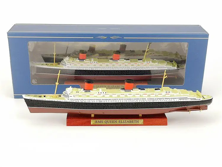 RMS QUEEN ELIZABETH 1/1250 литая под давлением модель корабля Атлас| |
