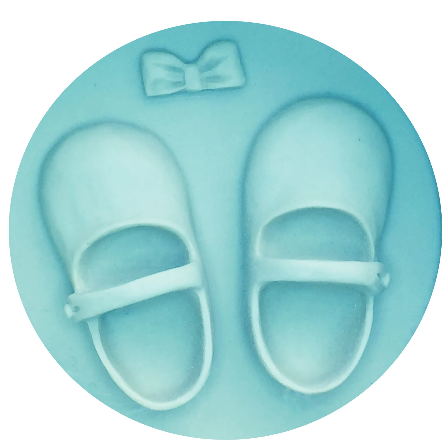 M0145 Baby Shoes Bow Silicone Cake Molds Gum Paste Chocolate Clay Candy Mold Fondant Decorating Tools | Дом и сад