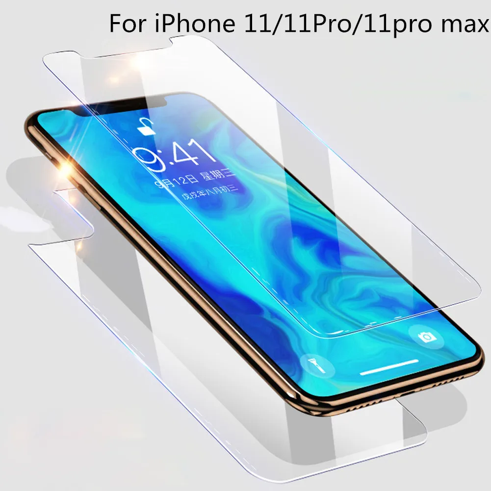 Задняя крышка из закаленного стекла для iPhone XR 7plus 8 6 7 6s plus 11 pro cristal 8plus защитная пленка для экрана для iPhone XS Max