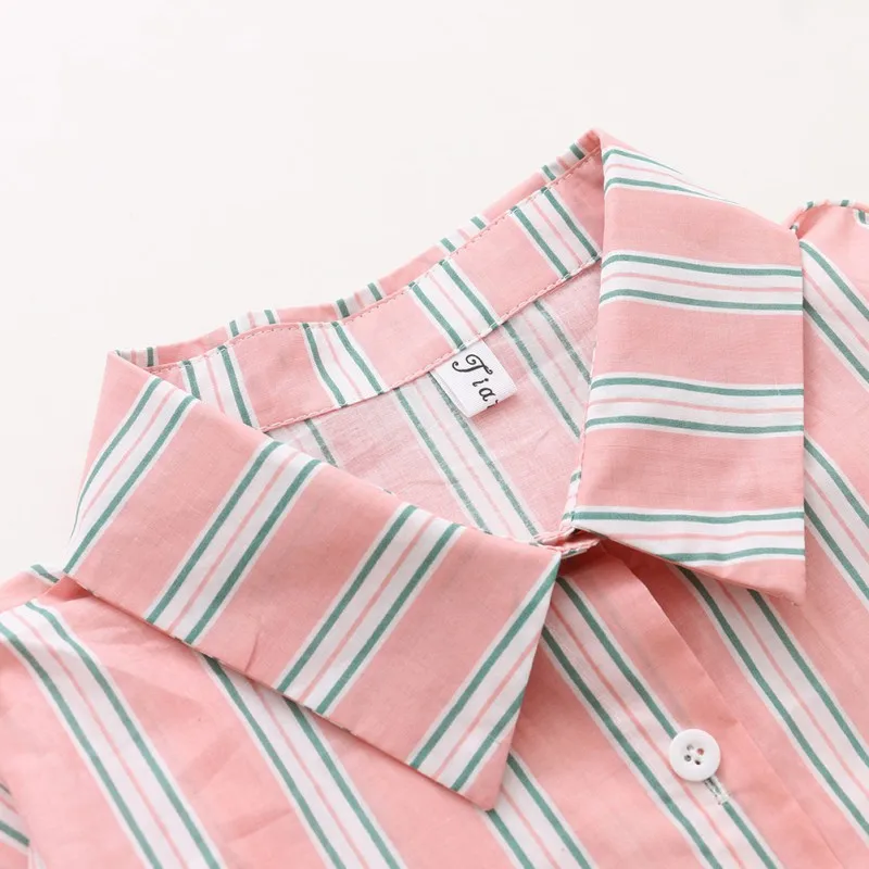 

ROPALIA Striped Women Tops and Blouses Long Sleeve Cotton Shirt Women Blouse Ladies Tops Blusas Blue Blouse Shirts with Pocket