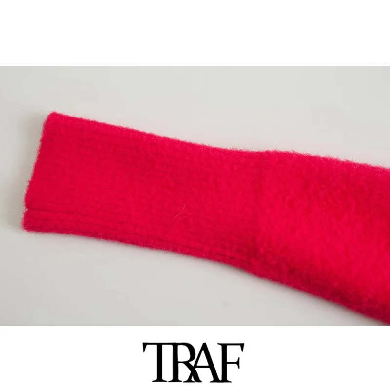 Женский вязаный кардиган с пуговицами V-образным вырезом и длинным рукавом |