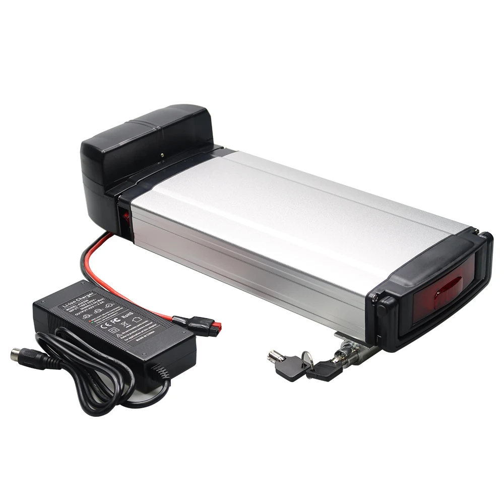 Аккумулятор для электровелосипеда сменная литиевая задняя стойка 24 В 36 48 10 А 12 Ач