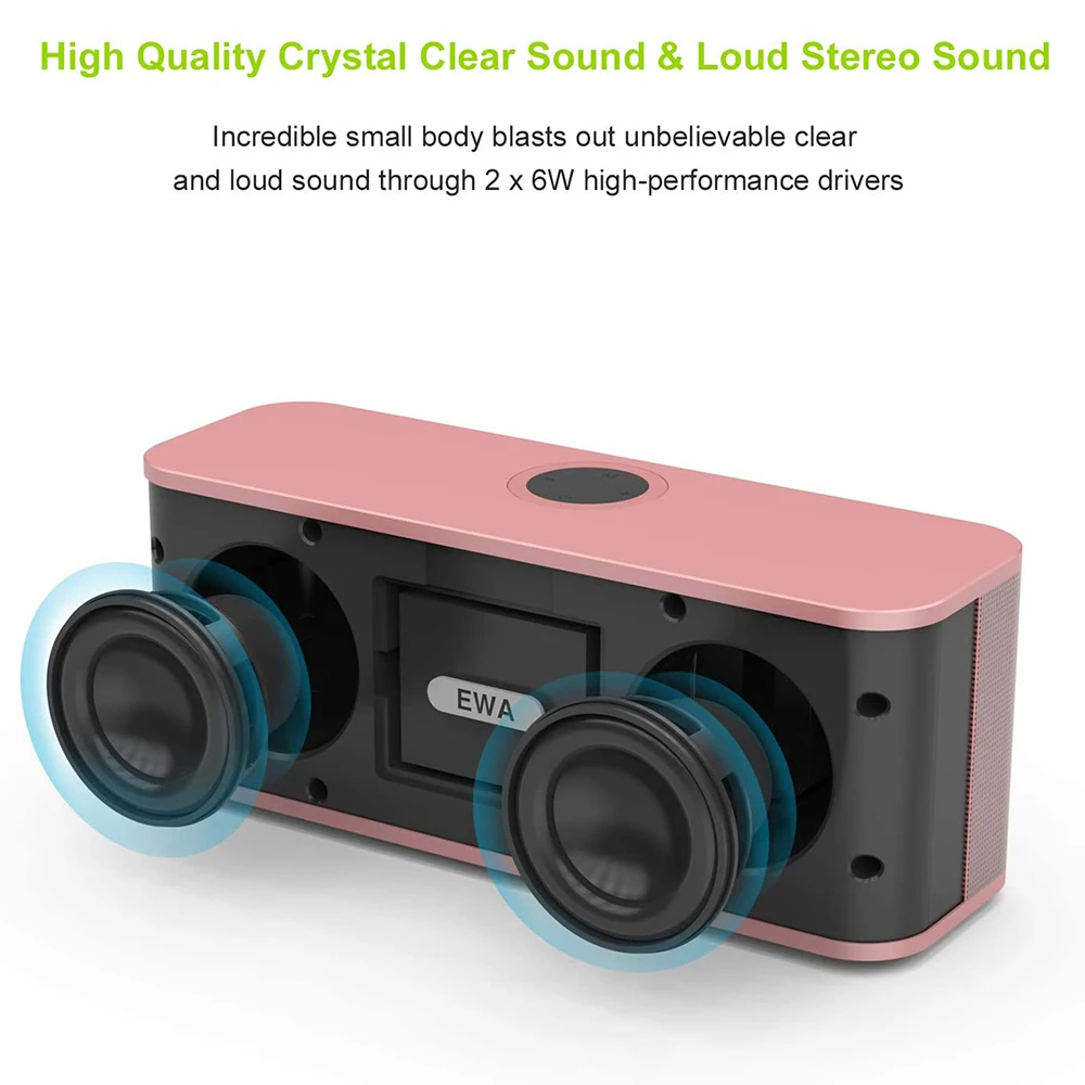 EWA W300 Bluetooth беспроводной портативный динамик высокое качество звук громкий