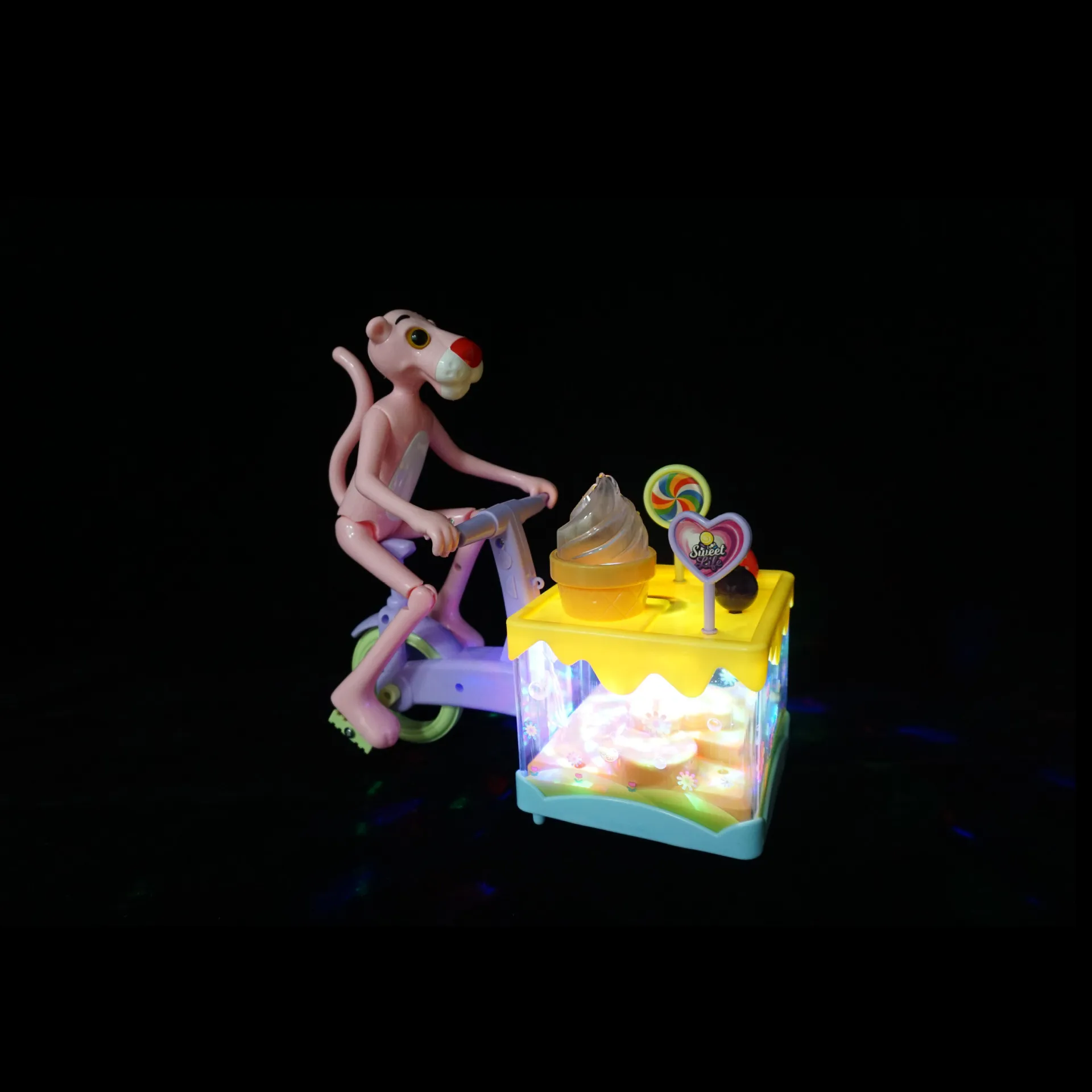 Новая электрическая Люминесцентная Розовая пантера мороженое автомобиль