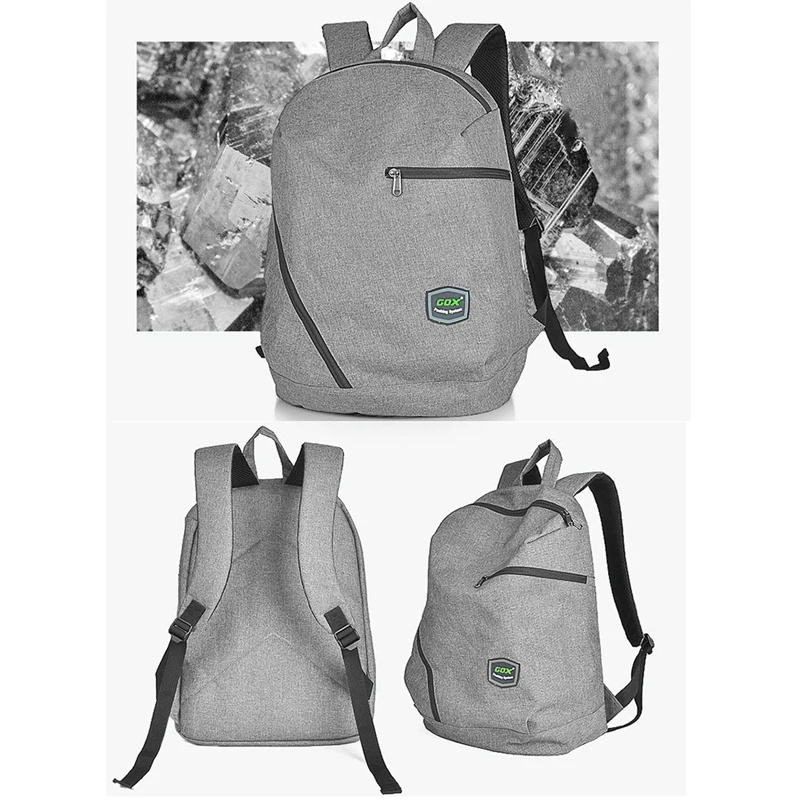 

GOX Men's Backpack 15.6 Inch Computer Bag Large Capacity Travel Backpack Simple Leisure Sports Backpack