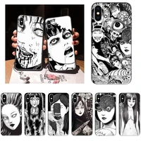horror comic junji ito tomie tees phone case for iphone 12 mini 11 pro xs max x xr 7 8 plus soft tpu back cover