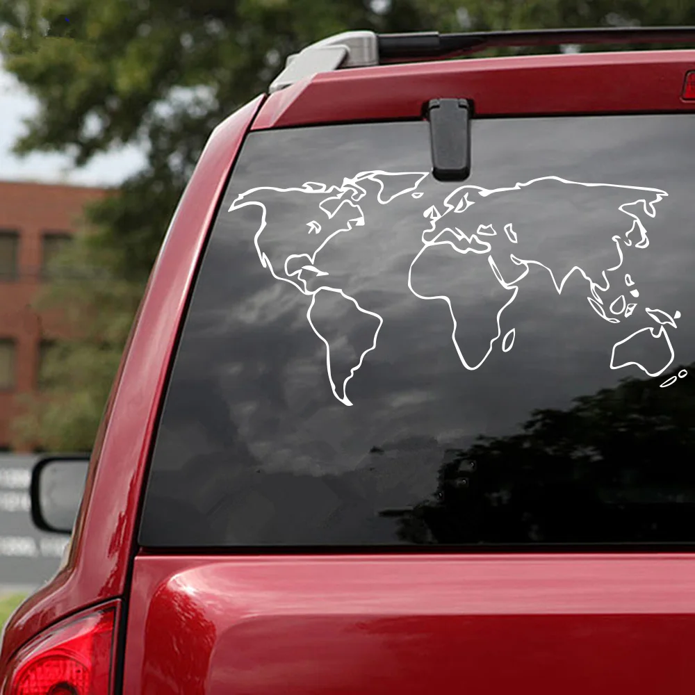 

car sticker world map Auto Stickers On The Car Vinyl Decal Sticker for Car Motorcycle Car Styling car accessories car decoration