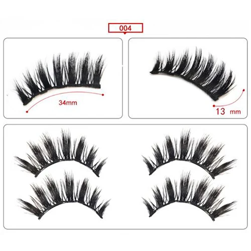 Magnetic Eyelashes 4 Блеск-сказка 3D магнитный Набор ресниц синтетические волокна Накладные ресницы с магнитной подводкой для глаз магнит синтетические ресницы - Цвет: Magnetic Eyelashes 4