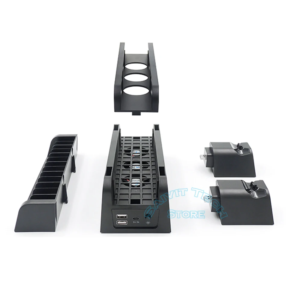 Многофункциональная Вертикальная Съемная охлаждающая подставка для PS4/Slim/Pro +