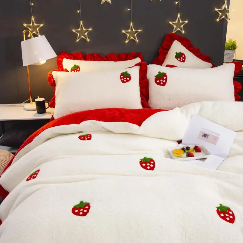 Комплект постельного белья из снежной фланели вечерние бничный вечерний с