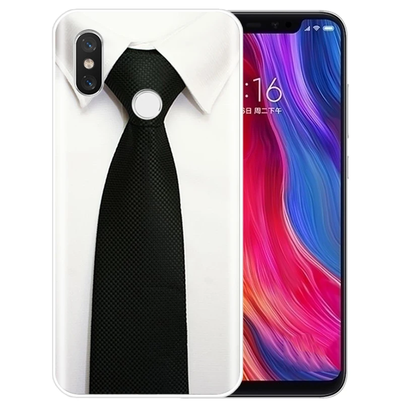 Мужской костюм рубашка галстук силикон для xioami 4 чехол телефона 5 4S 6 8 9 Lite Plus note 3 MAX2