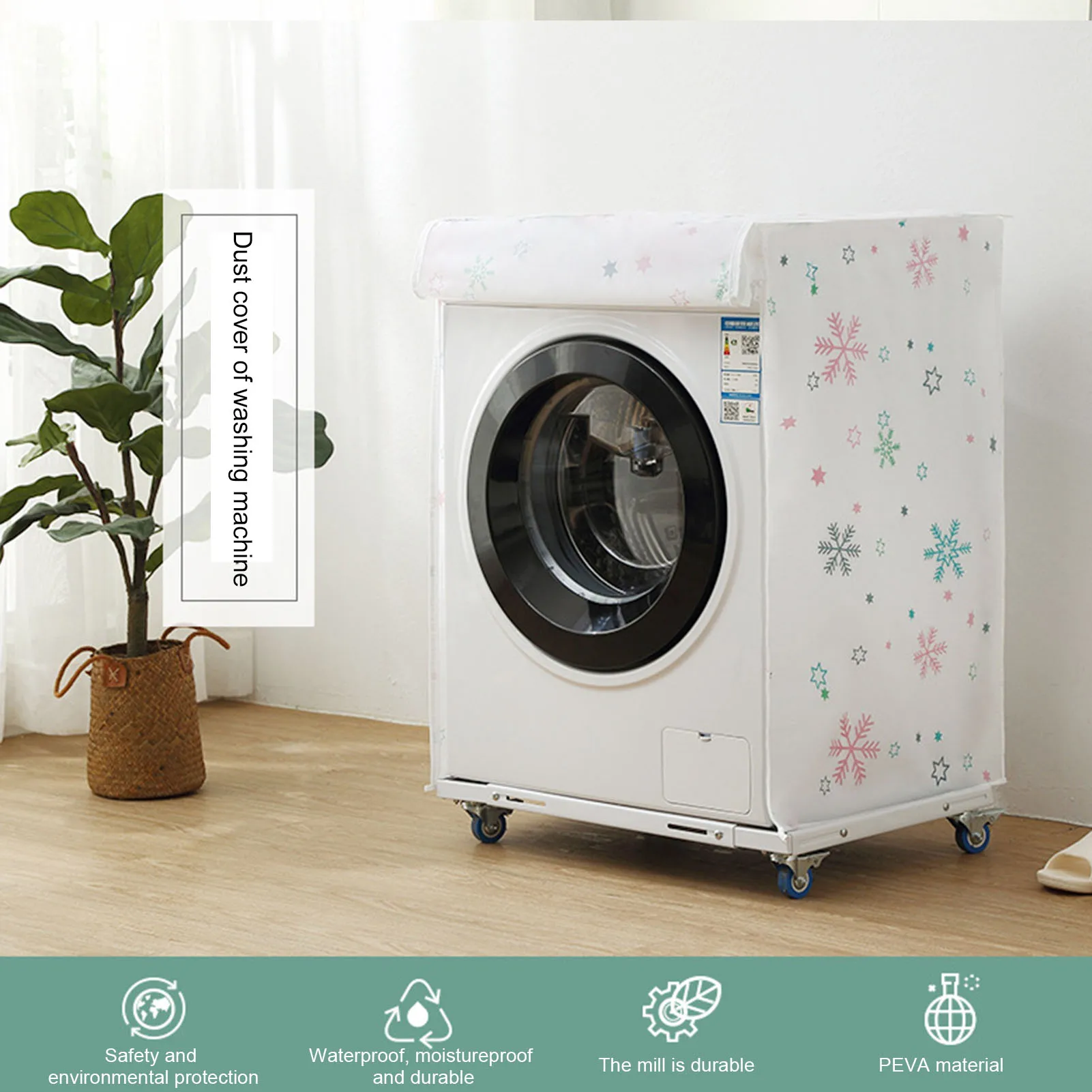 

Washing Machine Cover Waterproof Sunscreen Protector Front Loading Washing Machine Cover Accessories