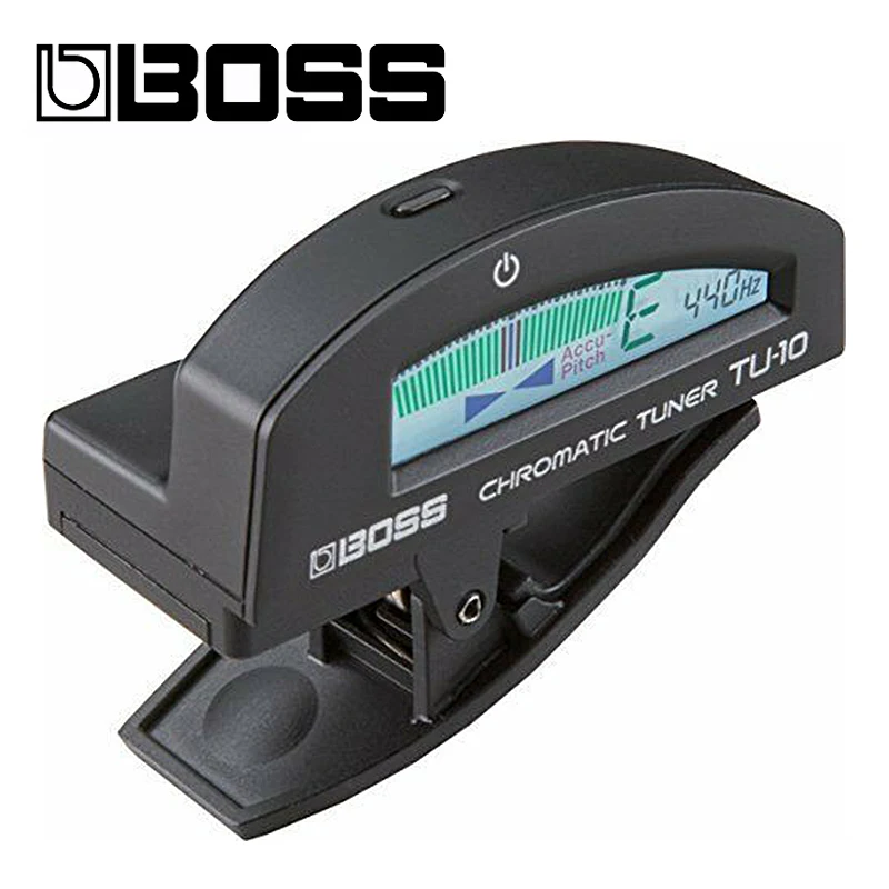 BOSS TU-10-BK Clip-On Цвет Дисплей хроматические инструмент тюнер бас-гитары | Спорт и