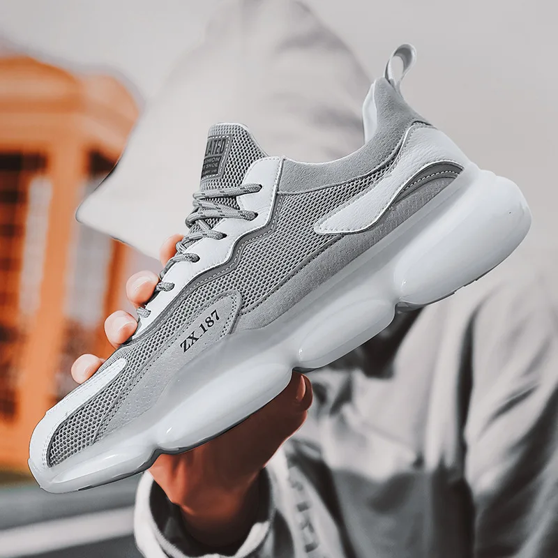 

Casual Shoes Men's Shoes 2021 New Fashion Breathable Shoes Men's Mesh Shoes Soft Sole Sports Shoes