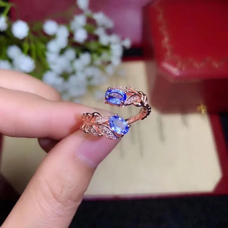 CoLife ювелирные изделия из танзанита элегантное серебряное кольцо с натуральным