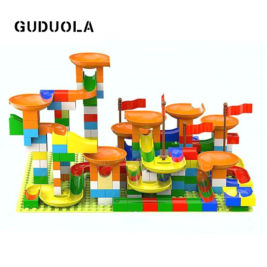 15pcs/lot Big Bricks Small Slope Marble Race Run Maze Balls Track Funnel in Blocks Building Toys | Игрушки и хобби
