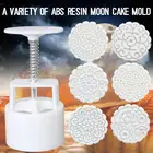 Набор форм для выпечки квадратных цветов, 6 видов, 100 г, середина осени, фестиваль сделай сам, ручная мастика, форма для выпечки Луна инструмент для украшения