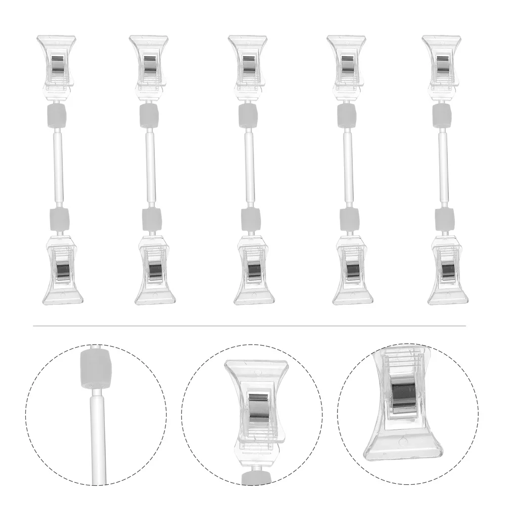 

5Pcs Practical Price Tag Clips Label Display Stand Advertising Clips