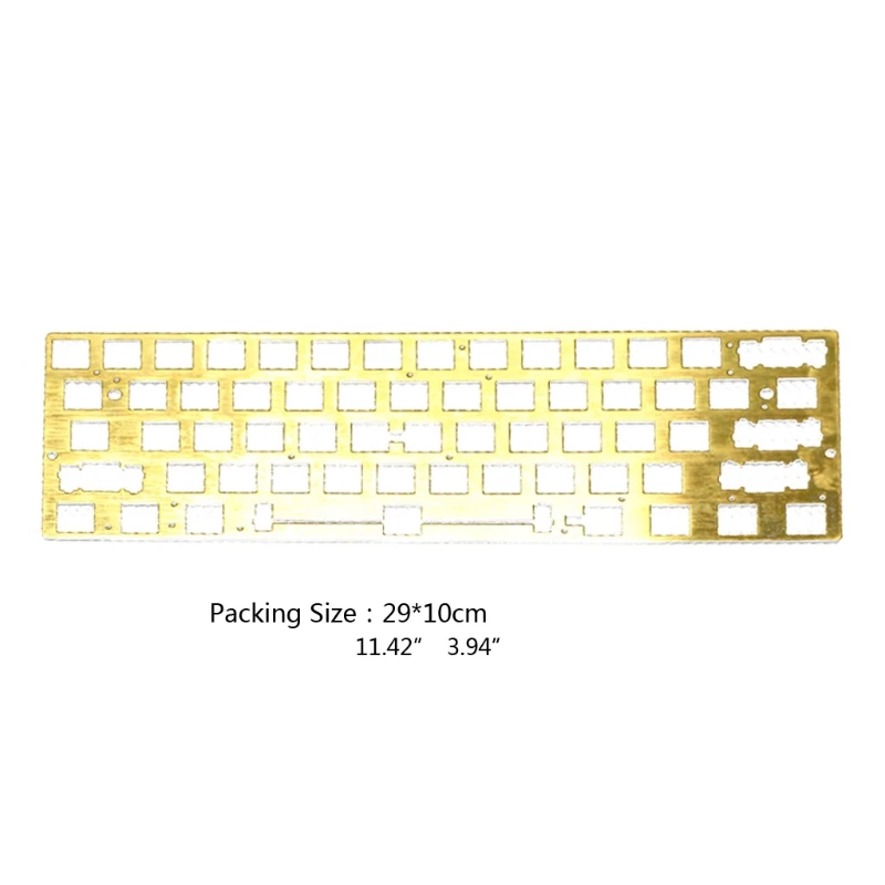 

Mechanical Keyboard CNC Brass Drawing Concurrence Positioning Plate for GH60 GK61 Pcb 60% Keyboard DIY