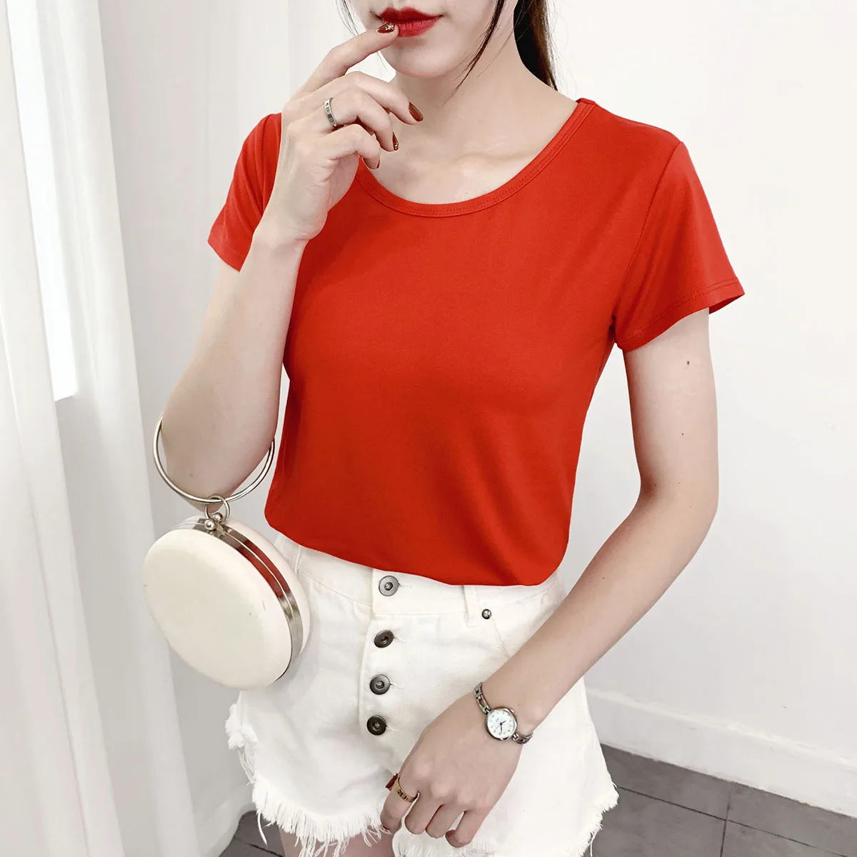 Новая женская летняя футболка с коротким рукавом|Футболки| |