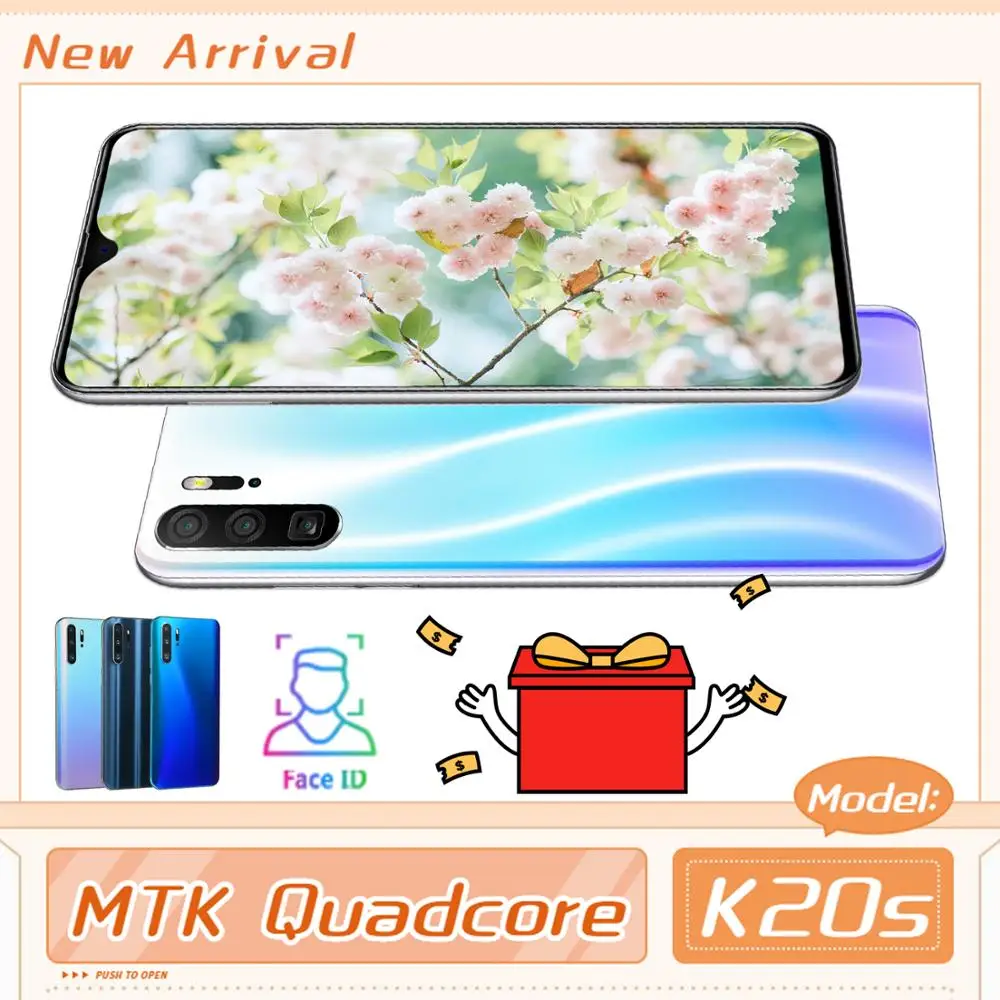 Каплевидный экран мобильные телефоны K20s Face ID 6 3 &quot13 0 МП 4G ram 64G rom смартфоны