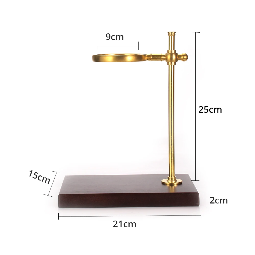 Налейте на кофе капельницу стенд производителя с деревянной основой