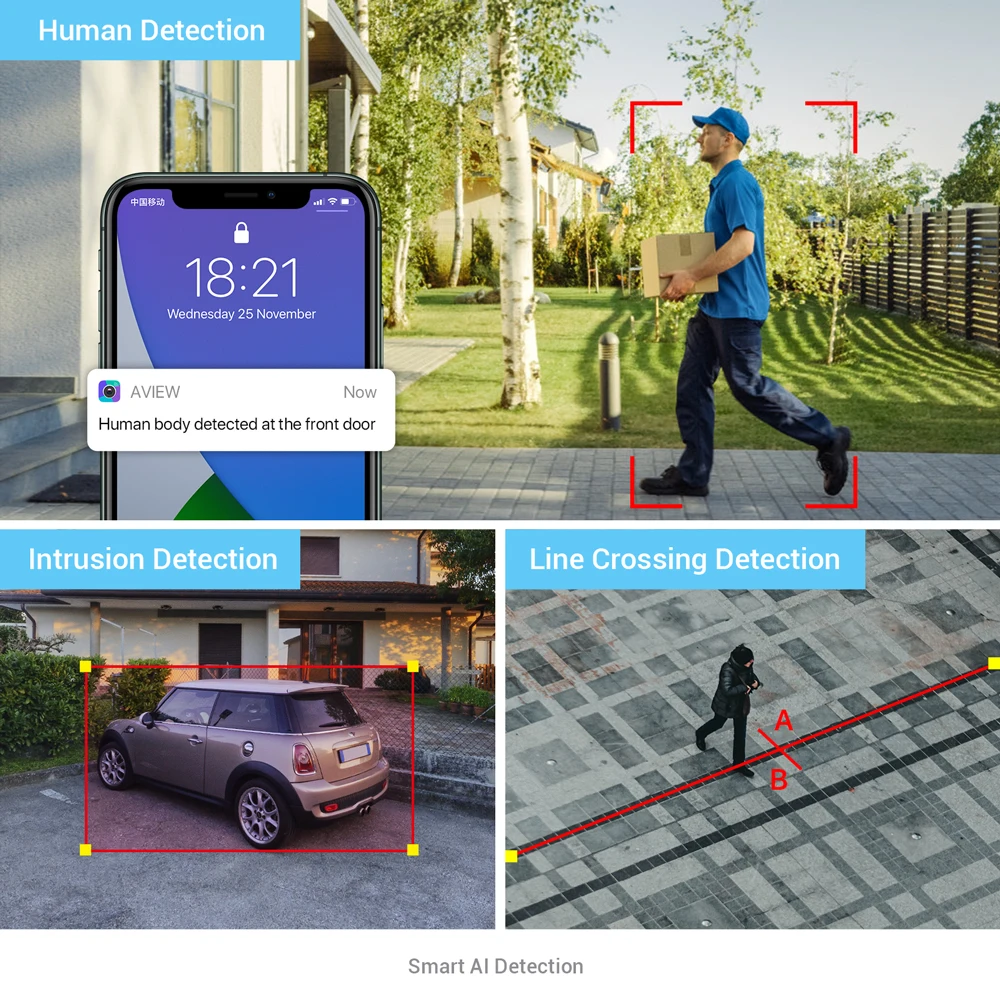 Камера Наружного видеонаблюдения H.View полноцветная камера ночного видения 8 Мп 4K