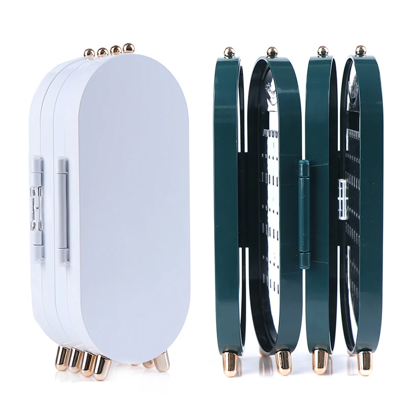 

Jewelry Storage Box Earrings Display Stand Bracelet Necklace Organizer Foldable Portable Plastic Box 4 Doors 240 Holes Large