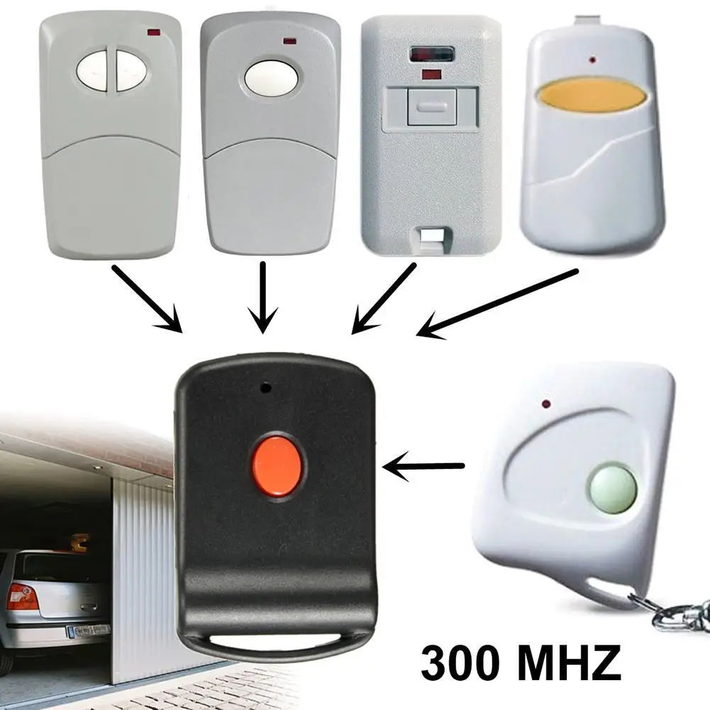 

MCS308911 1 Button Linear 300MHz Multi-Code Garage Gate Door Remote Transmitter