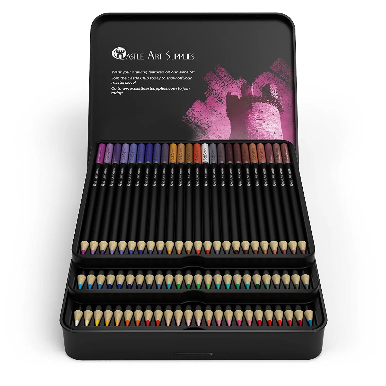 oilcolor Pencils 72 lapis de cor Professional Water Soluble color Pencil for Art School Supplies |