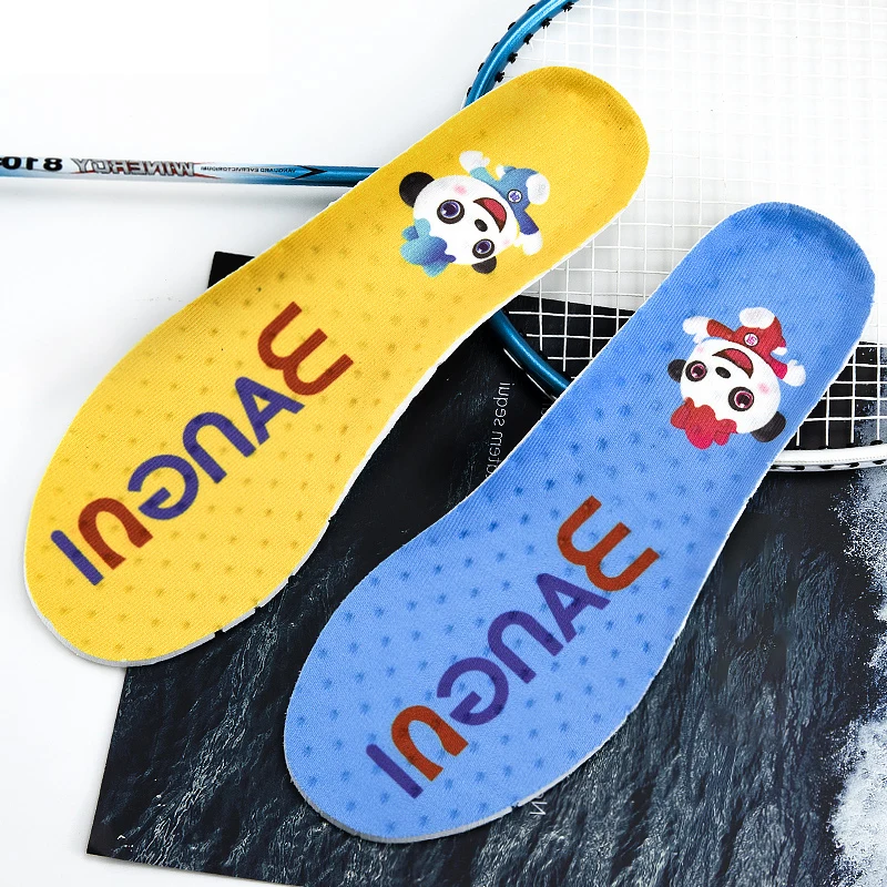 3ANGNI Mascot Memory Foam стельки для обуви EVA Дышащие женщин и мужчин желтые синие