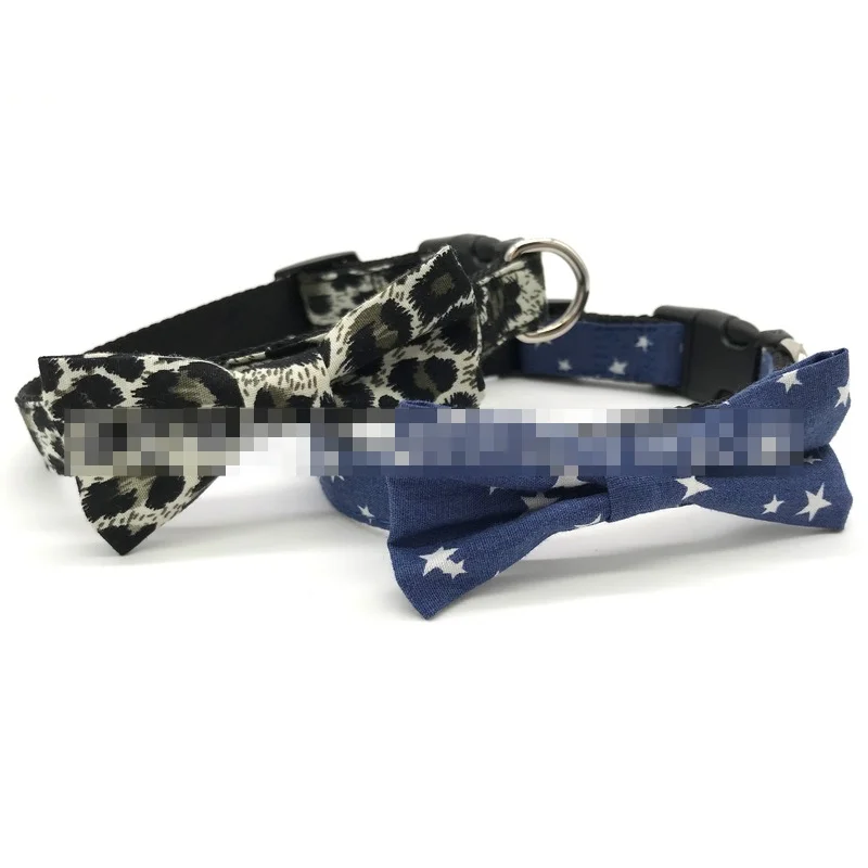 

Dog Collar Adjustable Pet Supplies Pet Necklace Dog Harness Leash Bow Knot Collar Polyester Bow Tie Dog Supplies