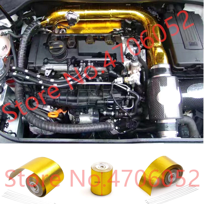 Отражающая Золотая Тепловая лента воздухозаборник отражающая теплоизоляция