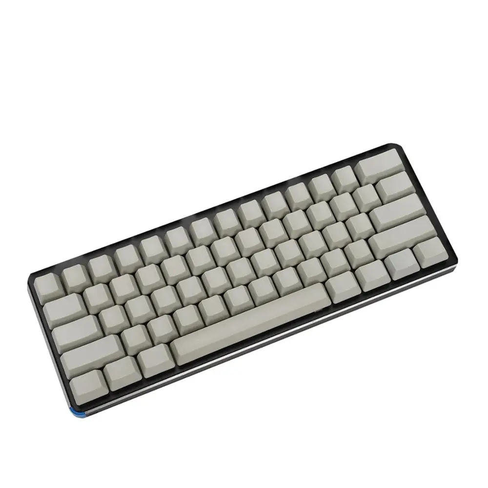 

White Black Gray Green Blank Thick PBT OEM Profile 62 Key ISO 61 ANSI Keycaps For MX Switches Mechanical Keyboard (Only Keycap)