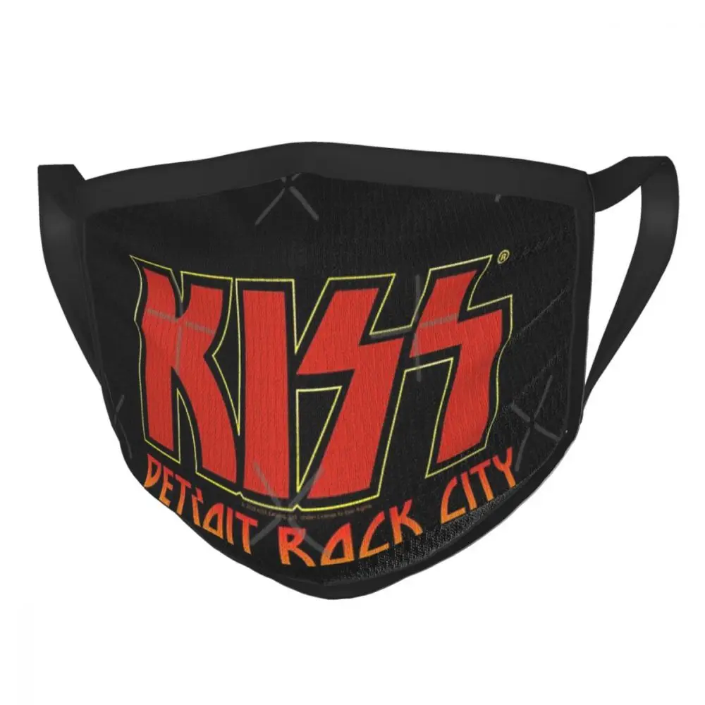 

Черная пограничная маска Kiss Band Детройт рок Сити 1