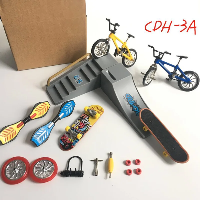 

Mini Finger Skateboard Fingerboard Bike Finger Scooter Shoes Skateboard Mini Bike Children's Toy Boy Boy Gift
