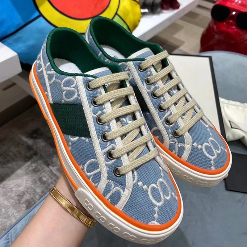 

2021 spring and autumn brand canvas shoes, flat casual shoes for men and women, high-quality luxury canvas shoes, sizes 34-44